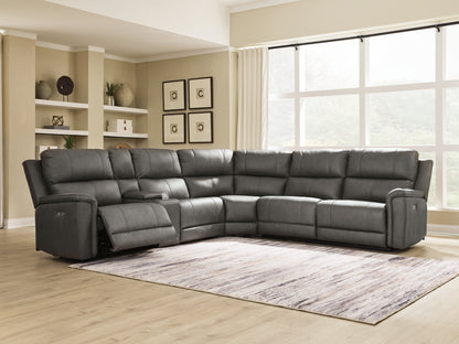Cape Furniture Outlet - Ashley Furniture - Bleckley Sectional - 6-Piece Power Reclining Sectional / Anchor - PCU12000S5