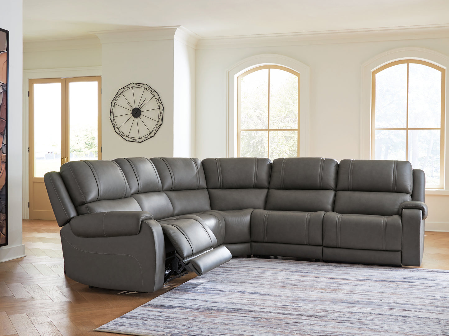 Cape Furniture Outlet - Ashley Furniture - 5Z - Pittson Sectional - 5-Piece Power Reclining Sectional - PCU12600S4