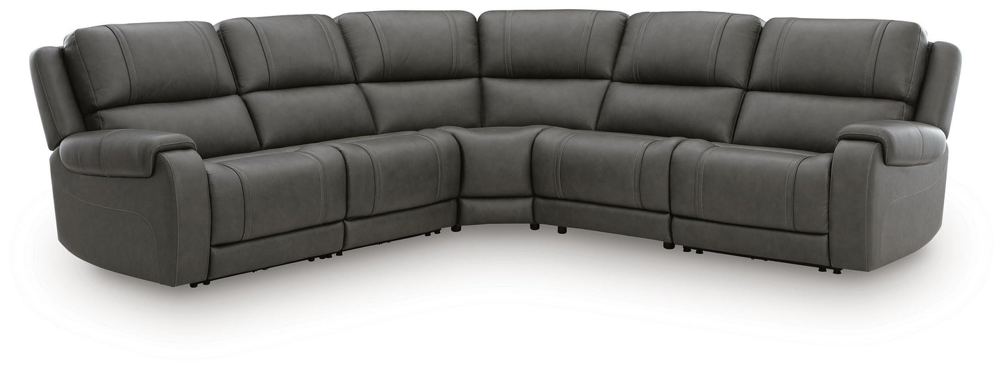 Cape Furniture Outlet - Ashley Furniture - 5Z - Pittson Sectional - 5-Piece Power Reclining Sectional - PCU12600S6