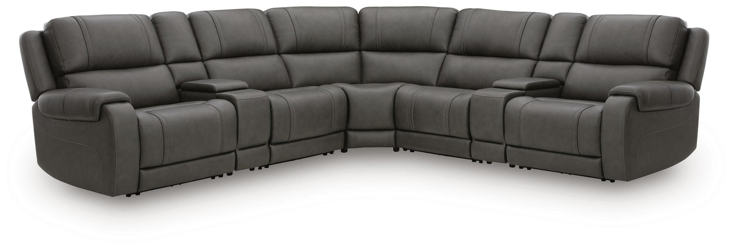 Cape Furniture Outlet - Ashley Furniture - 5Z - Pittson Sectional - 7-Piece Power Reclining Sectional - PCU12600S7