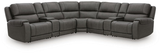 Cape Furniture Outlet - Ashley Furniture - 5Z - Pittson Sectional - 7-Piece Power Reclining Sectional - PCU12600S10