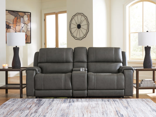 Cape Furniture Outlet - Ashley Furniture - 5Z - Pittson Sectional - 3-Piece Power Reclining Sectional Loveseat with Console - PCU12600S2