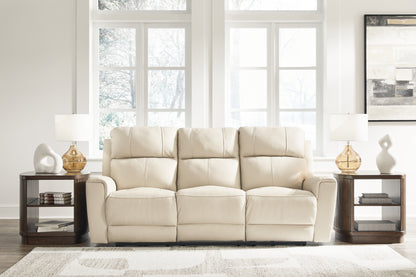 Cape Furniture Outlet - Ashley Furniture - Dahlmoore Living Room - Reclining Power Sofa / Almond - U1320087