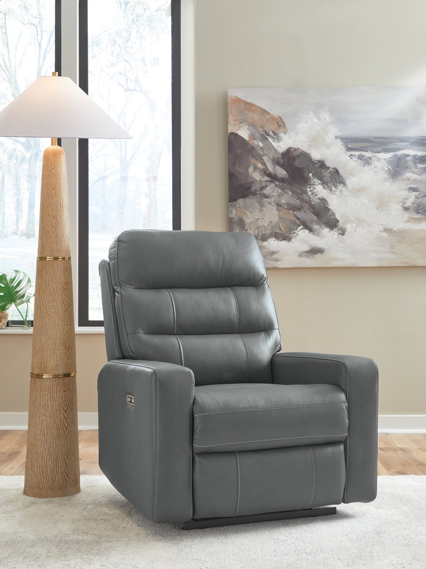 Cape Furniture Outlet - Ashley Furniture - Pennacle Pier Living Room - PWR Recliner/ADJ Headrest / Tideon - PCU1350113