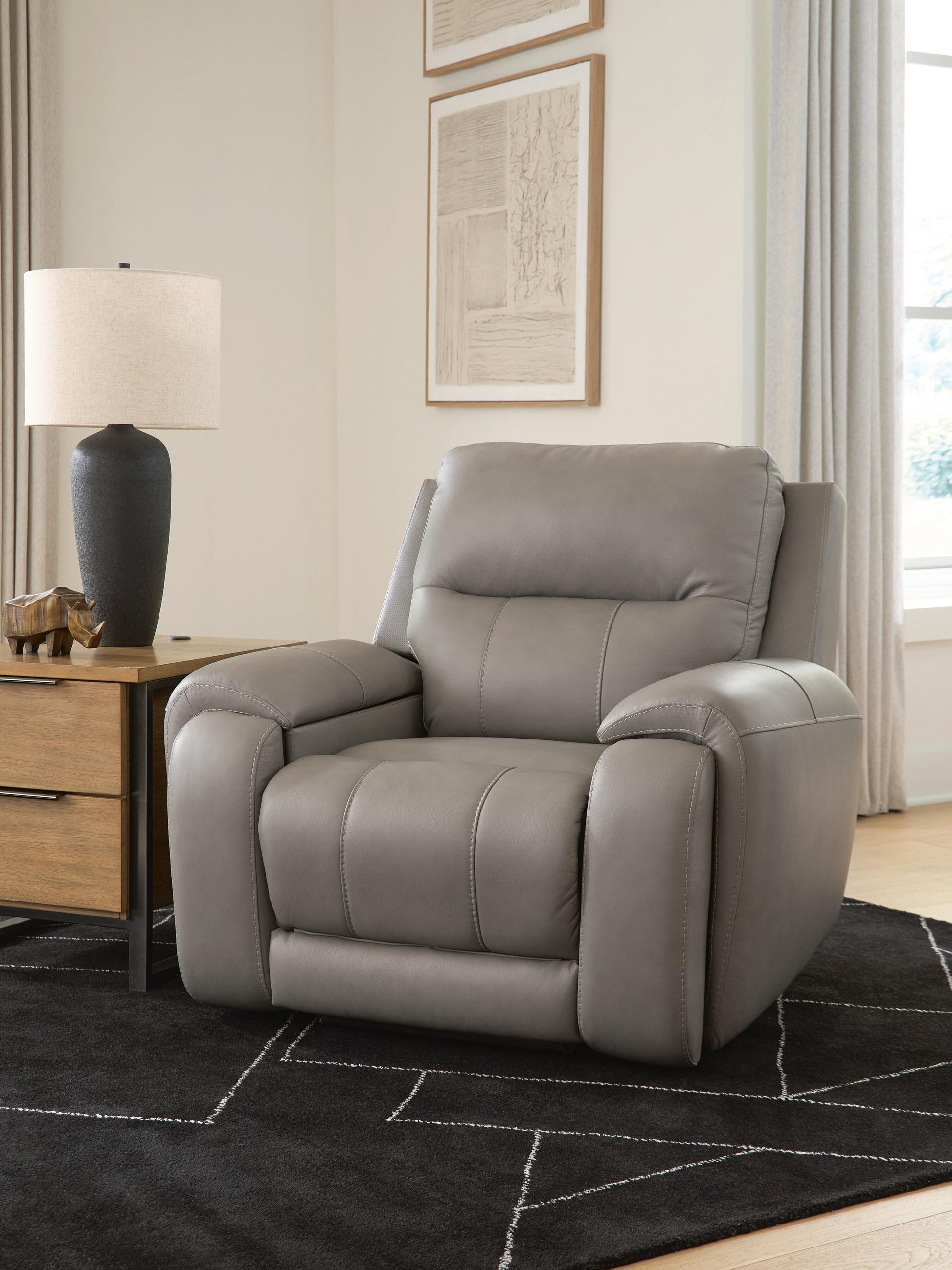 Cape Furniture Outlet - Ashley Furniture - Real Moments Living Room - Power Recliner w/Audio Seating - PCU1370013A