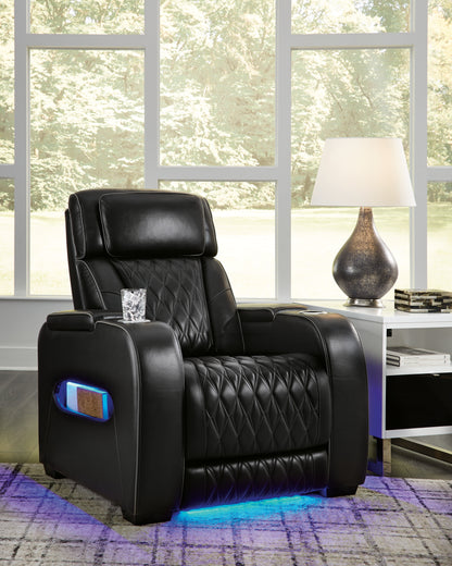Cape Furniture Outlet - Ashley Furniture - Boyington Living Room - PWR Recliner/ADJ Headrest / Black - U2710613