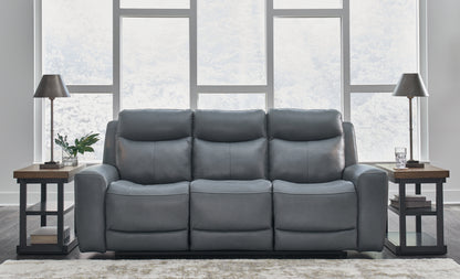 Cape Furniture Outlet - Ashley Furniture - Mindanao Living Room - PWR REC Sofa with ADJ Headrest / Steel - U5950415