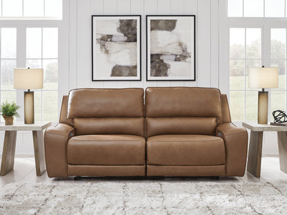 Cape Furniture Outlet - Ashley Furniture - DeepWakes Living Room - 2 Seat PWR REC Sofa ADJ HDREST / Caramel - PCU6260647