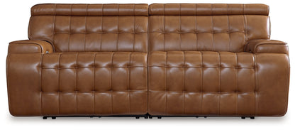 Cape Furniture Outlet - Ashley Furniture - Temmpton Sectional - 5-Piece Power Reclining Sectional / Chocolate - U92708S4