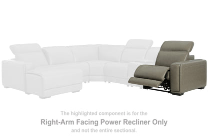 Cape Furniture Outlet - Ashley Furniture - Correze Sectional - RAF Zero Wall Power Recliner / Gray - U9420262