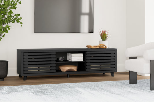 Cape Furniture Outlet - Ashley Furniture - Danziar TV Stand - 72" / Black - W1013-68