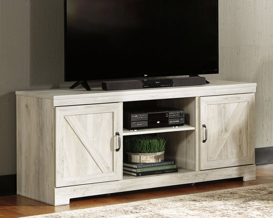 Cape Furniture Outlet - Ashley Furniture - Bellaby TV Stand - 63" / Whitewash - W331-68