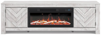 Cayboni 71" TV Stand with Electric Fireplace