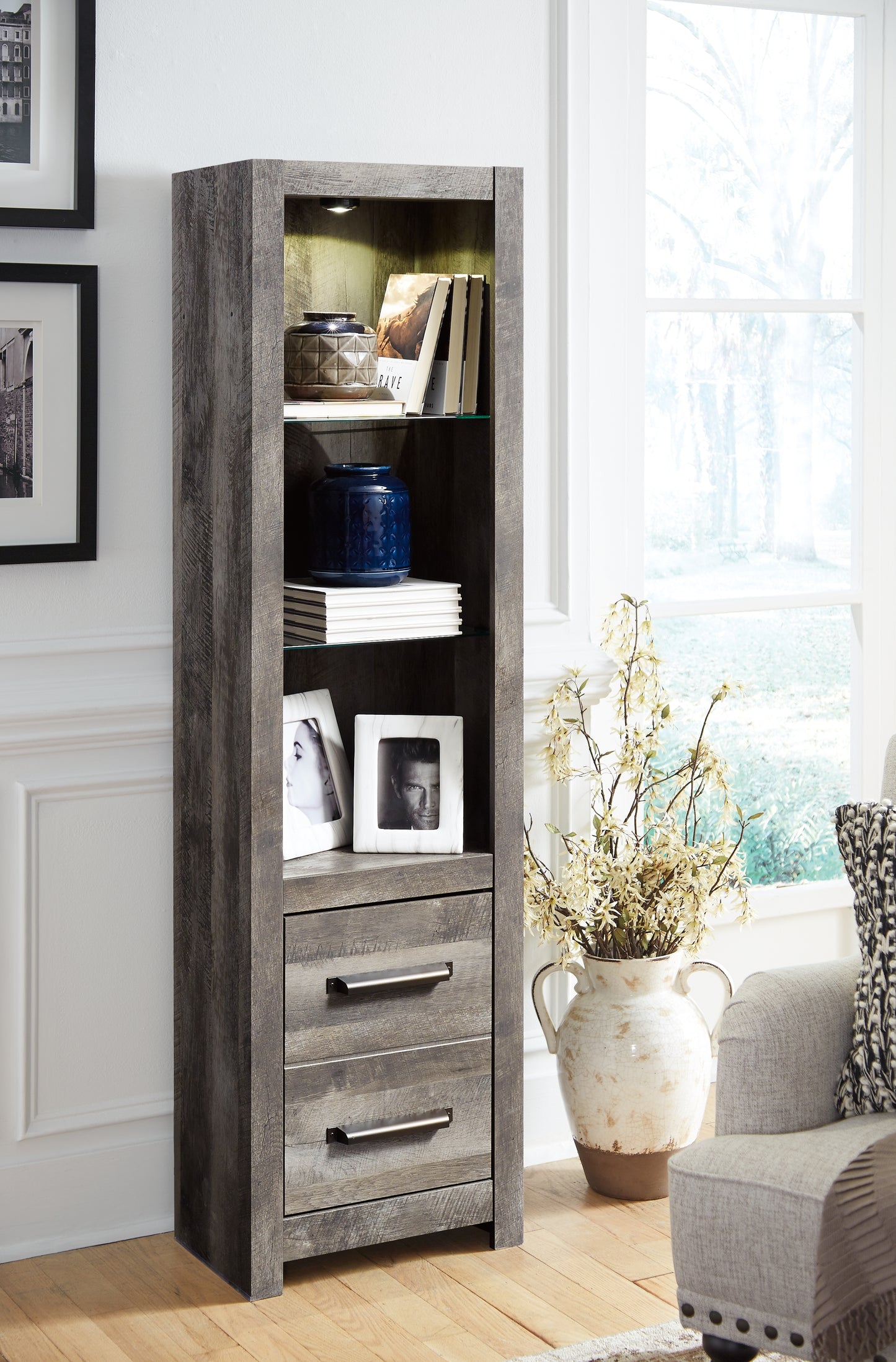 Cape Furniture Outlet - Ashley Furniture - Wynnlow Entertainment Center - Bridge / Gray - W440-27