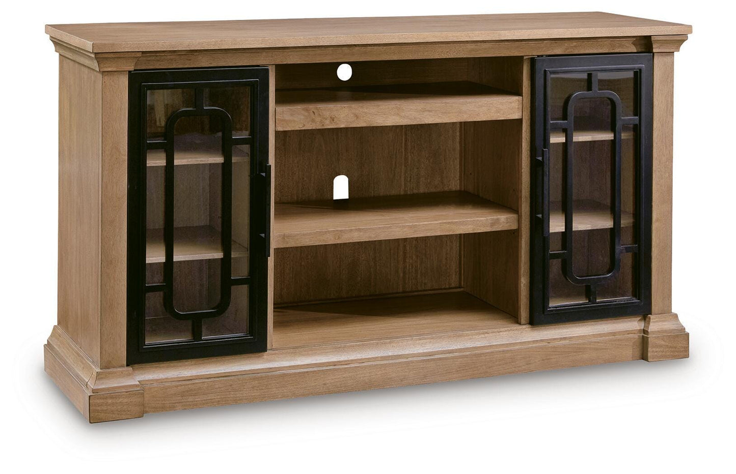 Cape Furniture Outlet - Ashley Furniture - Wittenmyer TV Stand - 72" / Natural/Black - W794-68